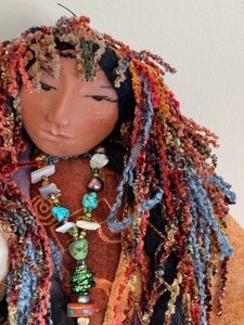 lot 18 image: Mother Maiden, Wise Woman Artist Created Figurine