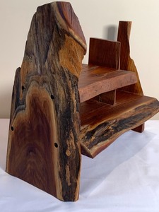 lot 53 image: Amazing Rustic Live Edge Wood Shelf by Peder Solberg