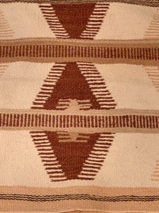 lot 73 image: Beautiful Handcrafted Revival Style Native American Rug or Double Saddle Blanket