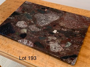 lot 193 image: Beautiful Marble Trivet