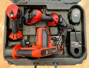 lot 223 image: 3 Piece Black and Decker Power Tool Set