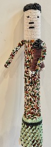 lot 213 image: Two Beaded Figures