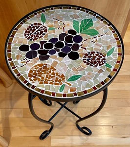 lot 222 image: Petite Mosaic Table