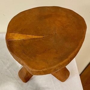 lot 290 image: Small Wooden Carved Stool