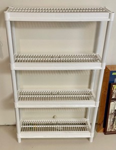 lot 274 image: White Plastic Shelf