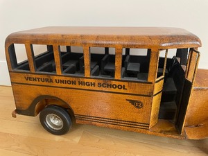 lot 30 image: Nostalgic Ventura Union High School Wooden School Bus