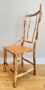 lot 25 image: Decorative Twig and Wood Chair