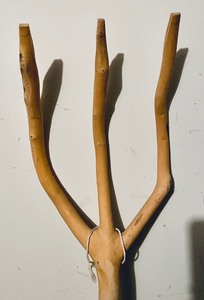 lot 389 image: Primitive Wooden Yard Tools