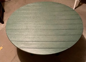 lot 387 image: Forest Green Resin Table