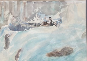 lot 376 image: Wonderful Watercolor Painting