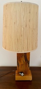 lot 433 image: Decorative Wood Table Lamp