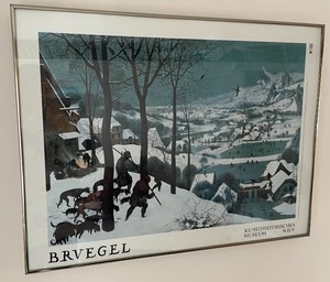 lot 435 image: Framed The Hunters in the Snow Print by Pieter Bruegel the Elder