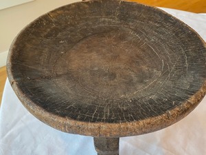 lot 86 image: Primitive Three Legged Stool