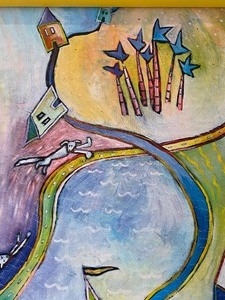 lot 83 image: Framed Whimsical Art by Jane Davis