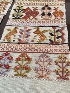 lot 96 image: Unique Storytelling Embroidered Textile