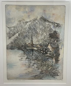 lot 319 image: Framed Hallstatt in the Salzkammergut, Austria Numbered Print