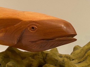 lot 344 image: Three Carved Marine Animal Figurines