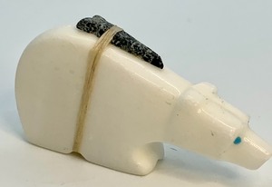 lot 496 image: Polar Bear Fetish Carved Figurine