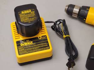 lot 420 image: Cordless DeWalt Drill with Charging Station