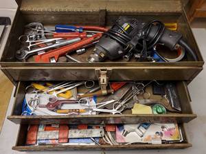 lot 421 image: Tool Box with Contents