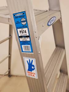 lot 426 image: 6ft Aluminum Werner Painting Ladder