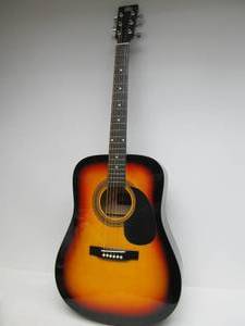 lot 14 image: Nice ROGUE Sunburst Acoustic Guitar