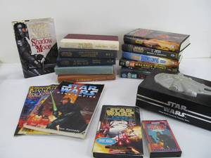 lot 52 image: Large Lot of STAR WARS Hardcover Books etc.
