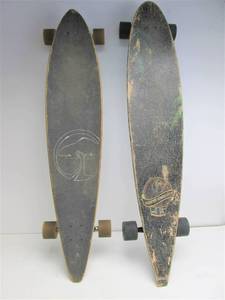 lot 101 image: 2 Large Longboard Skateboards