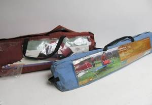 lot 123 image: Camping Lot - Tent Cot & Sleeping Bag