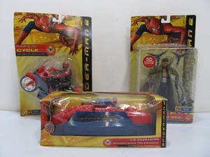 lot 191 image: Lot of New in Box SPIDER-MAN 2 Action Figures & Telephone