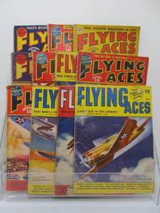lot 211 image: Group of Original 1930s FLYING ACES Aeronautical Magazines