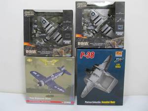 lot 226 image: 4 Diecast Metal Military Aircraft