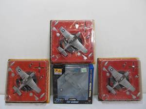 lot 227 image: 4 Diecast Metal Military Aircraft