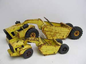 lot 236 image: 2 Vintage Metal TONKA Scraper Vehicles