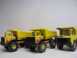 lot 237 image: 3 Large Metal TONKA Dump Trucks