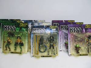 lot 256 image: Lot of KISS Band Psycho Circus Action Figures