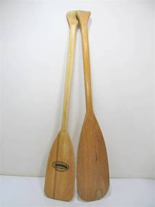 lot 281 image: 2 Vintage Smaller Size Wooden Paddles