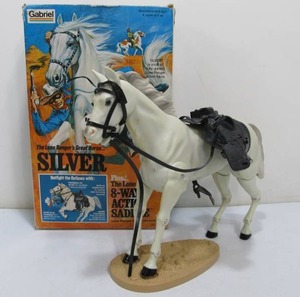 lot 287 image: Vintage 1970s SILVER Lone Rangers Horse wBox