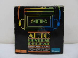 lot 308 image: Vintage NOS Unused SANSUI Model FX-W30R Stereo Cassette Player