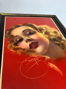 lot 323 image: Beautiful Original 1940s Era Pinup Girl Print by Dilly De Vorss