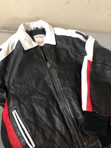 lot 354 image: Vintage USA Where M I Leather Jacket - Mens Large