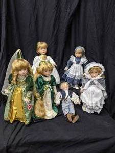lot 136 image: Porcelain Fairy Tale Dolls