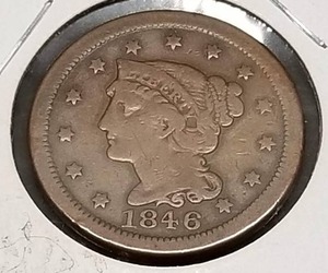 1846 US BRAIDED HAIR LARGE CENT