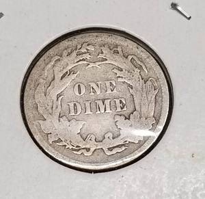 1890 US SEATED LIBERTY DIME