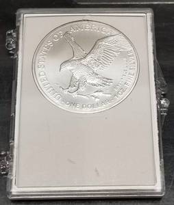 2021 AMERICAN SILVER EAGLE IN CHRISTMAS PLASTIC