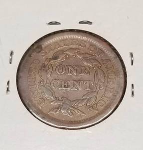 1853 US BRAIDED HAIR LARGE CENT