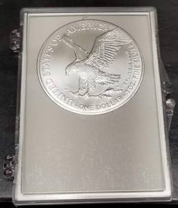 2021 AMERICAN SILVER EAGLE IN CHRISTMAS PLASTIC