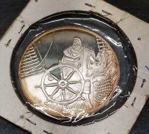 LUSITANIA .999 SILVER ROUND (26 grams) SILVER DOLLAR SIZE