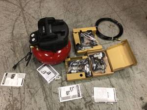 6 Gal. Portable Electric Air Compressor with 16-Gauge, 18-Gauge and 23-Gauge Nailer Combo Kit (3-Tool) by Porter-Cable Customer Returns See Pictures