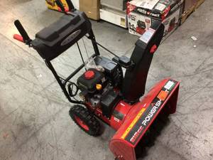 24 in. 2-Stage Electric Start Gas Snow Blower with LED Light by PowerSmart Customer Returns See Pictures